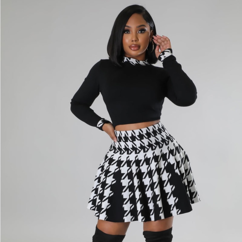Expensive Views Skirt Set